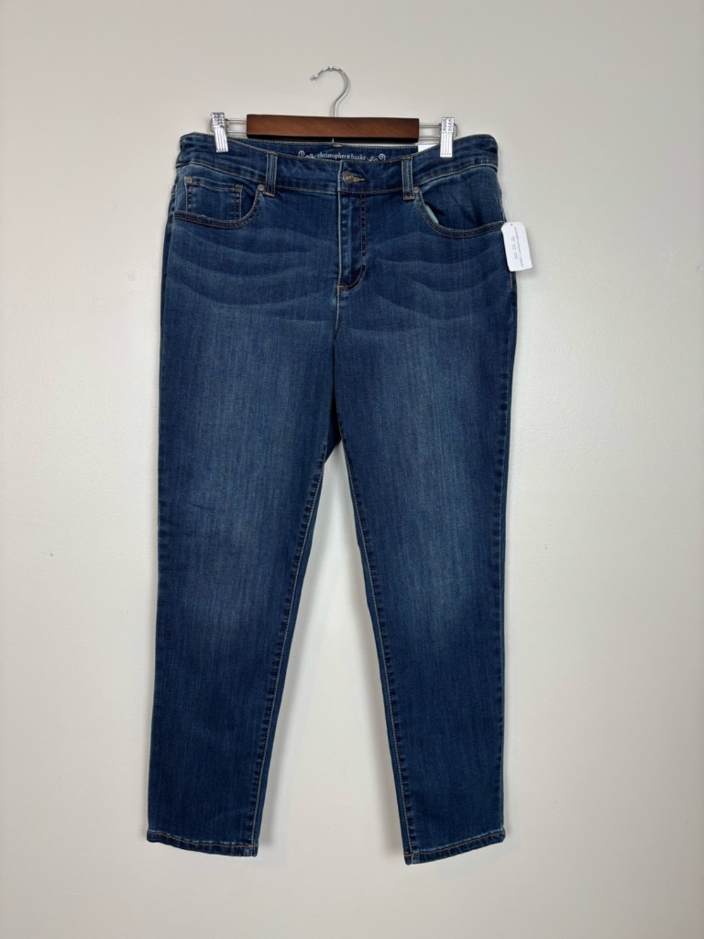 Christopher & Banks Jeans Womens 12 Everyday Denim Modern Fit Ankle in Blue